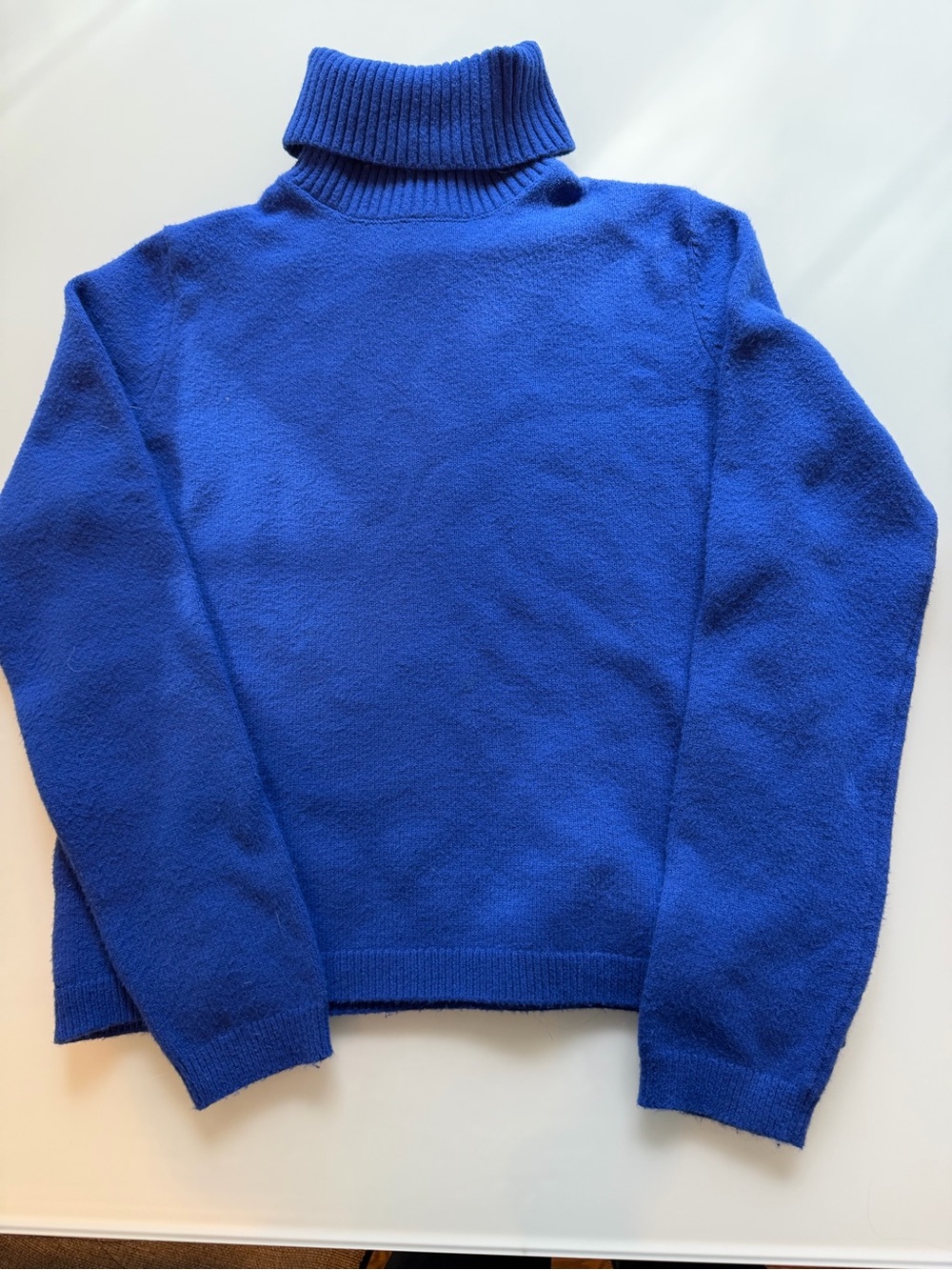 Women’s Royal Blue Turtleneck Sweater